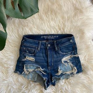 American Eagle Hi-Rise Denim Super Soft Stretch Shorts
